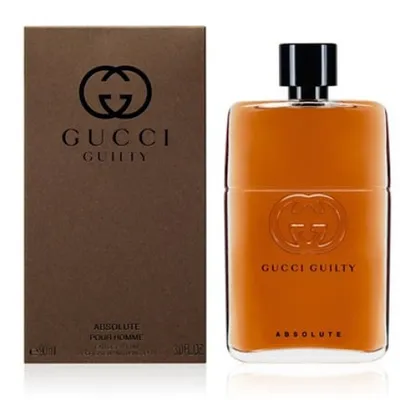 Obrázek produktu pro Gucci Guilty Absolute Pour Homme, Pánské, 90 ml, Nedoplnitelná lahvička, Sprej, ALCOHOL DENAT. AQUA (WATER), PARFUM (FRAGRANCE,) PEG-6 CAPRYLIC/CAPRIC GLYCERIDES, PEG-40..., 1 kusů