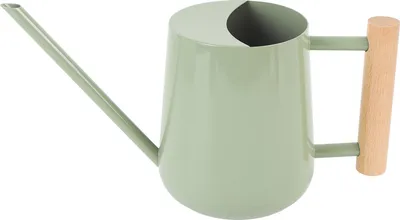 Obrázok produktu pre Kanvica na zalievanie z nehrdzavejúcej ocele s drevenou rukoväťou pre sukulenty typu 2