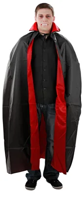Produktbild von Vampirumhang Vampir Rot Schwarz für Erwachsene Gr. M - XXL, Größe:L