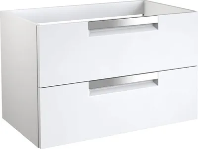 Produktbild von Waschtischunterschrank Meerut 10 mit Siphonausschnitt, Farbe: Weiß matt – 50 x 79 x 45 cm (H x B x T)