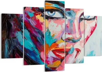 Produktbild von Bild auf Leinwand - Leinwandbild - Mädchen Gesicht - 150x100cm - Wand Bild - Wanddeko - Wandbilder - Leinwanddruck - Bilder - Kunstdruck - Wanddekoration - Leinwand bilder - Wandkunst - EA150x100-3444