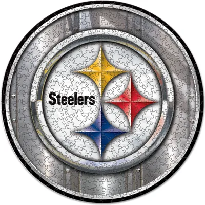 Produktbild von NFL Pittsburgh Steelers rund Puzzle Football 500 Teile pcs 51cm
