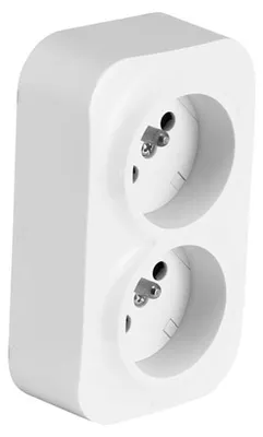 Produktbild von Legrand Forix Doppelsteckdose Aufputz mit Schutzkontakt IP20