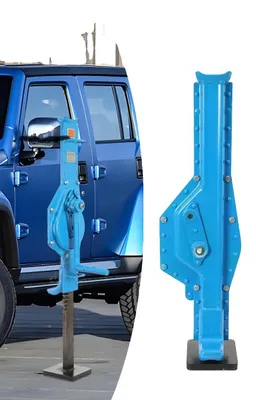 Zdjęcie produktu dla Wciągarki z kołem zębatym, udźwig 3000 kg, ręczna korba o długości 25 cm, wysokość podpór 73-109 cm, wysokość podnoszenia 350 mm, stal wysokowytrzymała