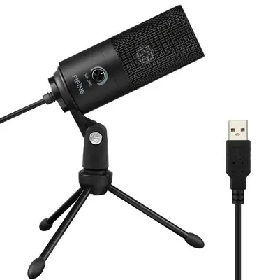 Immagine prodotto di Microfono a condensatore USB, registrazione in studio con diagramma polare cardioide, compatibile con i portatili Windows