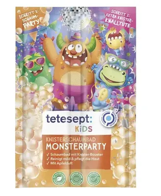 Produktbild von Tetesept Knisterschaumbad Monsterparty, Baby-Schaumbad, Beutel