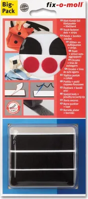 Produktbild von Klett-Kombi-Set fix-o-moll schwarz