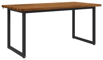Produktbild von Quadratischer Esstisch 160 x 70 x 75 cm Massivholz Akazie Natur