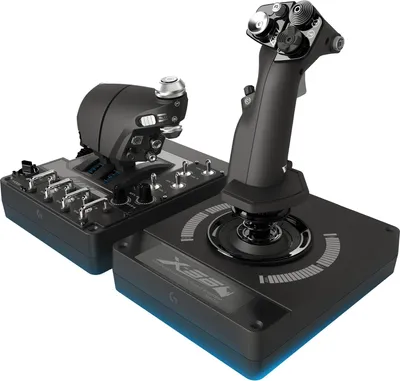 Zdjęcie produktu dla Logitech G G X56 HOTAS RGB, Flight Sim, PC, Analogowa/Cyfrowa, Różne, Przewodowa, USB 2.0