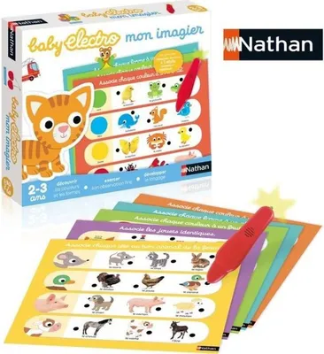Image de NATHAN Jeu Bébé Electro - Mon livre d'images - 31622