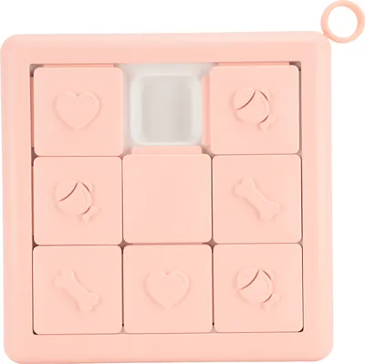 Produktbild von Hund Slow Feeder Bowl Puzzle Spielzeug Bildung interaktiver Stressabbau Training Food für Heim innenrosa
