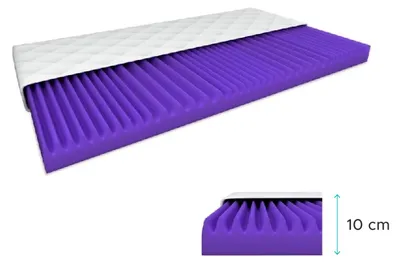 Produktbild von Deluxe-Schaumstoffmatratze 160 x 200 cm Matratzenschutz: OHNE Matratzenschoner