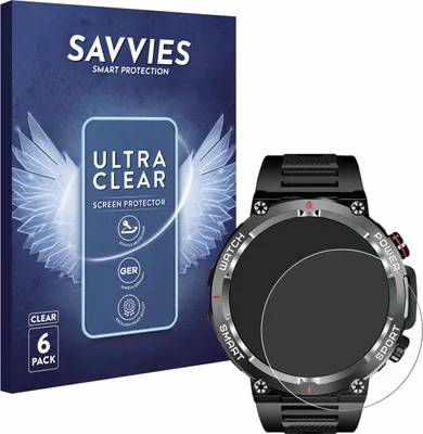 Produktbild von 6x Für Blackview W50 1.39" Schutzfolie Savvies Displayschutz Display Schutz Folie Klar Transparent