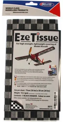 Productafbeelding van Eze Tissue inlegpapier, 13,5 g/m², 75 x 50 cm, geruit, zwart (3 stuks)