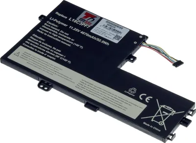 Image de Batterie T6 Power pour Lenovo IdeaPad S340-15IIL, Li-Poly, 11,4 V, 4610 mAh (52,5 Wh), noir