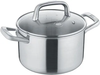 Productafbeelding van Solidchoice - Kochtopf met Glasdeksel en Inductiebodem 20 cm