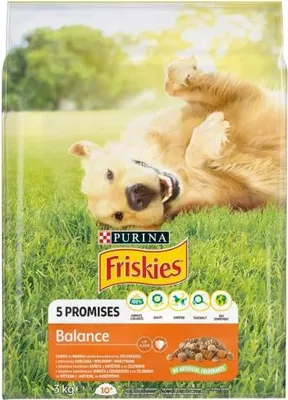 Obrázek produktu pro Purina Friskies Vitafit Balance, Dospělý jedinec, Jakékoli plemeno, Kuřecí maso, Zeleninová, 3 kg