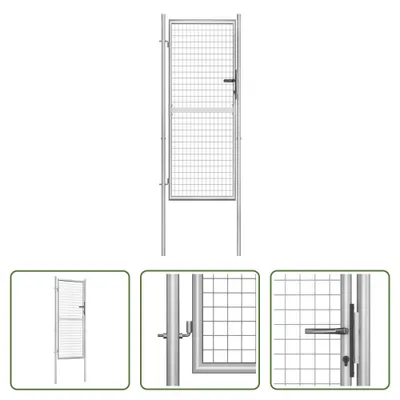 Obrázek produktu pro The Living Store Pozinkovaná ocelová zahradní brána 105x250 cm Silver