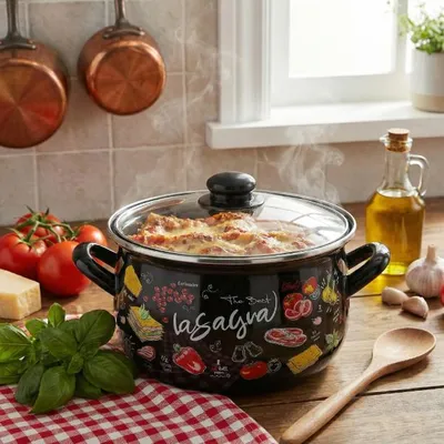 Produktbild von Emaillierter Topf Emalia Polska Pleszew Lasagne 22 cm 5,3 l