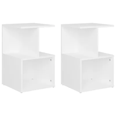 Immagine prodotto di Comodini 2 pz. Bianco 35x35x55 cm Materiale a base di legno