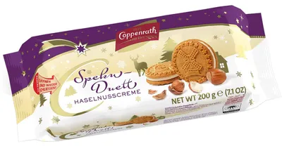 Produktbild von Speku-Duett Haselnusscreme Gebäck von Coppenrath, 200g (MHD: 30.07.2024)