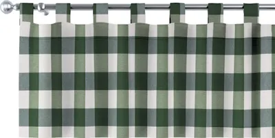 Produktbild von Dekoria Kurzgardine mit Schlaufen, grün-ecru, 130 x 40 cm