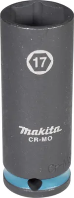 Produktbild von Makita E-16346 Steckschlüssel 3/8" SW17 Impact Black lang