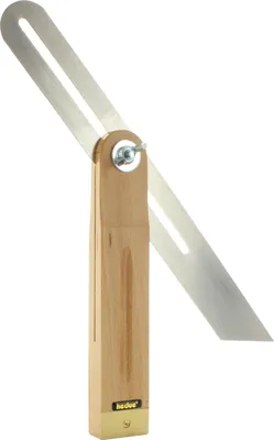 Produktbild von hedue® Tischlerschmiege 30 cm Buche mit Messingbeschlag