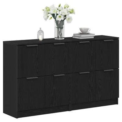 Obrázek produktu pro vidaXL Příborník 2 ks vzhled černého dubu 60 x 30 x 70 cm
