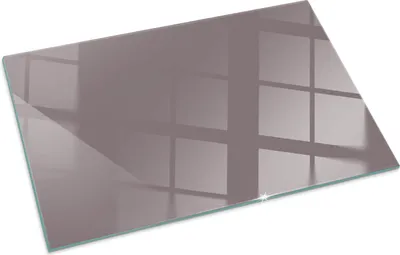 Produktbild von Farbe Beige – Glasbodenplatte für – Kaminofen – Kaminplatte Glas – Schutzglas – Funkenschutzplatte –Glasbodenplatte Feuerfeste – Hitzeschutzplatte – Bodenschutz aus Glas – 100x70 cm