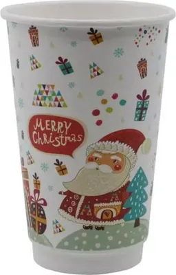 Image de Gobelet en carton de Noël 400 ml 20 pièces.