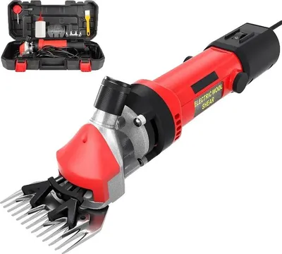 Obrázek produktu pro Elektrický stříhací strojek na ovce, 1200 W, 6 nastavitelných rychlostí, nože z nerezové oceli, bezkartáčový motor, vhodný pro ovce a kozy