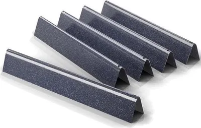 Image de Barres Flavorizer 445 cm 7621 pour barbecue à gaz Weber Genesis 300 E310 S310 E320 S320 E330 EP310 - Diffuseur de flammes en acier émaillé porcelaine