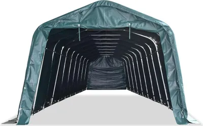 Produktbild von vidaXL Weidezelt PVC 550 g/m² 3,3×16 m Dunkelgrün
