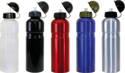 Produktbild von Mighty 750ml Alu Fahrrad Trinkflasche 5 Farben, Farbe:blau