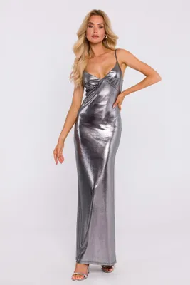 Produktbild von Made of Emotion Formelle Frauenkleider Clericus M834 silber XL