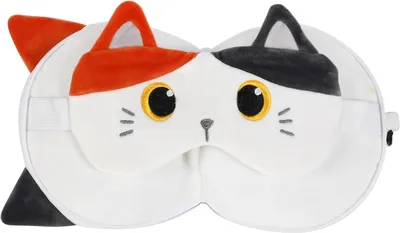 Immagine prodotto di Cuscino I-TOTAL® con maschera per dormire, cuscino richiudibile con gancio a forma di gatto arancione