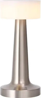 Produktbild von Luxus - Tischlampe Touch - Isabel - Silber - H21 x Ø9