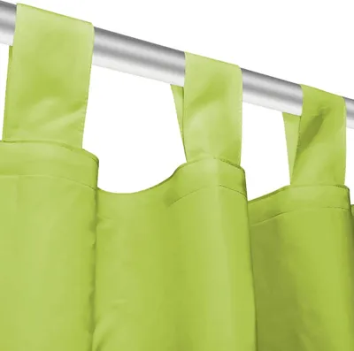 Obrázek produktu pro vidaXL Záclony Micro Satin 2 ks s poutky 140 x 175 cm Zelená
