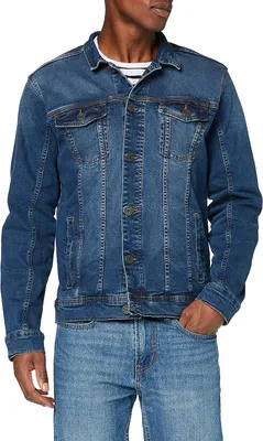 Immagine prodotto di BLEND Denim Jeans Jacket Basic Biker Blouson Vintage Design Transition Jacket Taglia: M