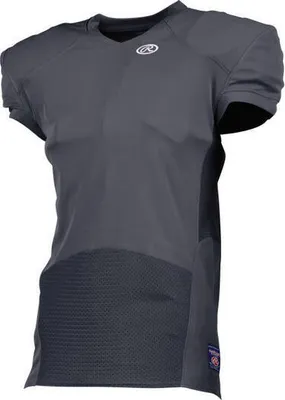 Produktbild von Rawlings YFJHD HMR-D Pro Cut Jugend Shirt L Grau Kompression American Football Spiel Jersey