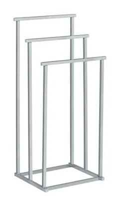 Produktbild von WENKO Handtuch Butler Quadro mit 3 Stangen Halter Duschtuch Bad WC Ständer