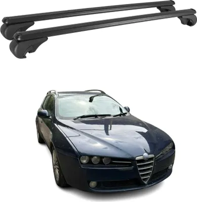 Produktbild von Dachträger Grundtäger für Alfa Romeo 159 Sportwagon 2005-2011 75kg Alu Schwarz