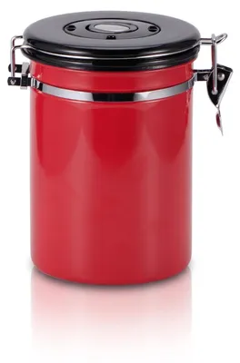 Edelstahl Kaffeebehälter 1500 ml luftdicht rot