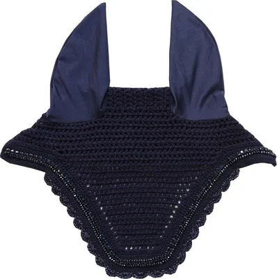 Produktbild von Kentucky Horsewear Fliegenmütze Wellington Stone & Pearl Cob Dunkelblau Cob