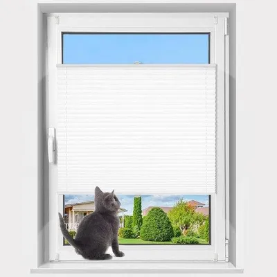 Image de Store plissé sans perçage - facile à installer - 1 pièce - différentes tailles