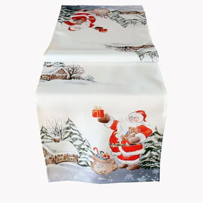 Produktbild von Tischwäsche mit Druckmotiv Weihnachtsmann 40 x 140 cm