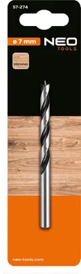 Produktbild von Wiertło spiralne do drewna, średnica 7 mm, długość 100 mm