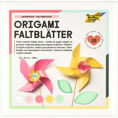 Immagine prodotto di folia 91610 folia Faltblätter aus Kunststoff mehrfarbig 20 Blatt