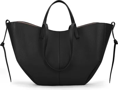 Produktbild von TIAASTAP Damen Kunstleder Tote Bag Schultertasche Groß Schwarz